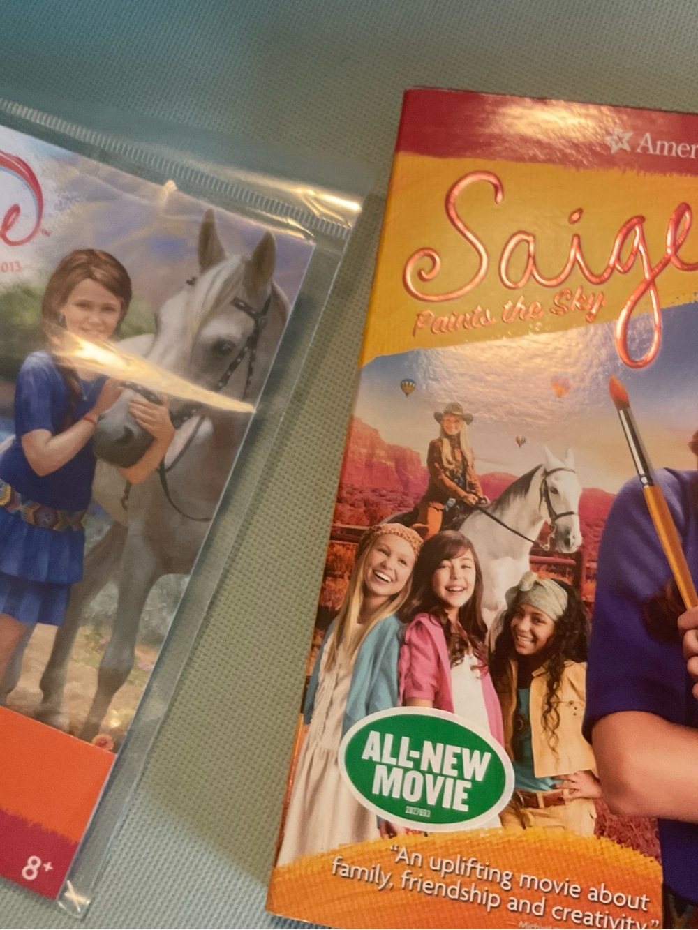 American Girl Saige Paints the Sky DVD Movie and Wrap Bracelet